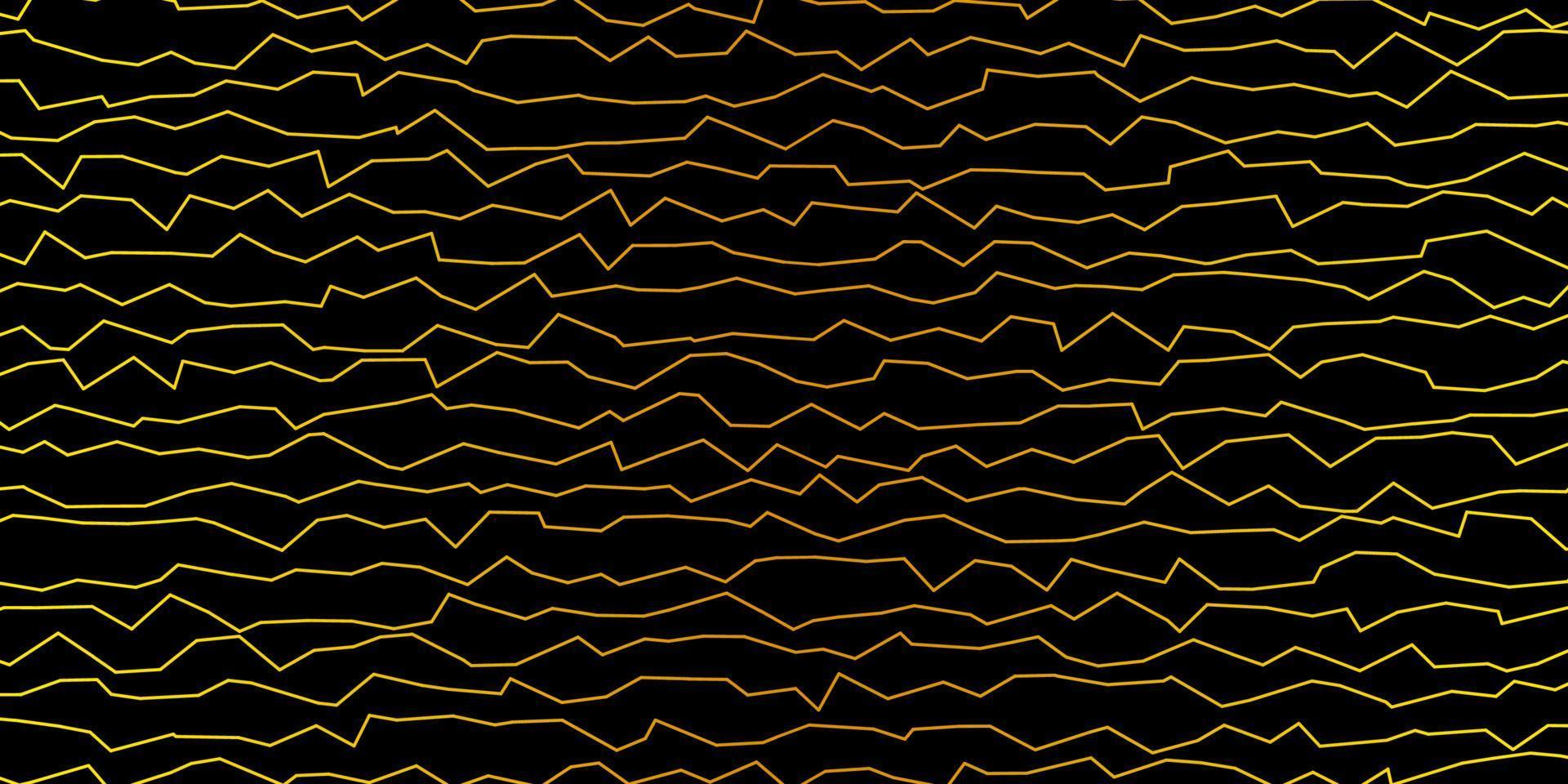 donkergele vectorachtergrond met rondingen. vector