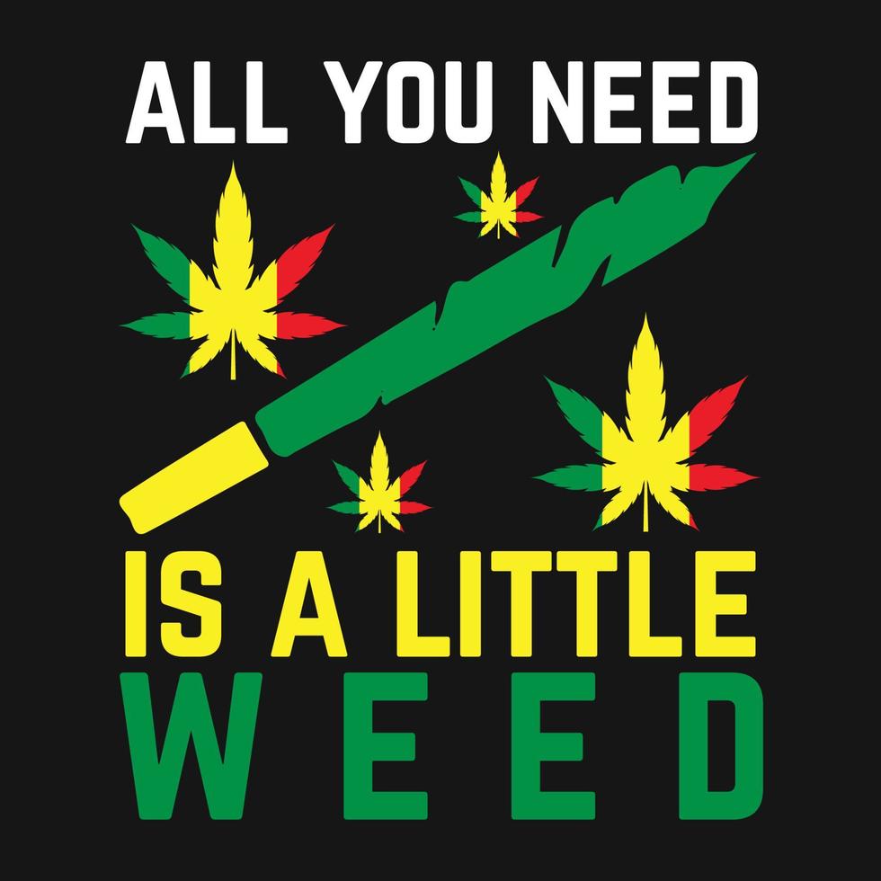 cannabis wiet marihuana stoner t-shirt vector