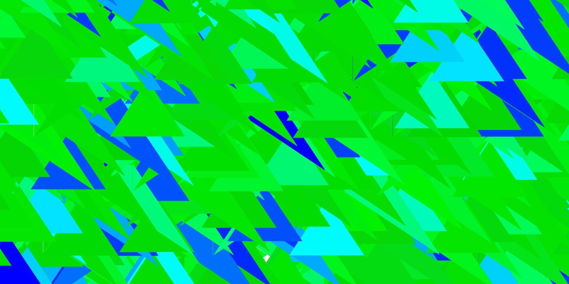 lichtgroene vector sjabloon met driehoekige vormen.