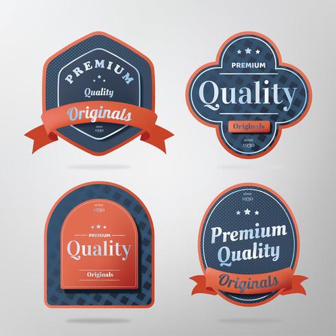 retro-badge vector pack