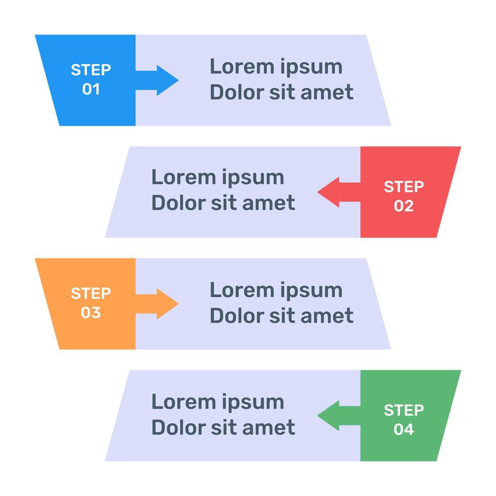 representatie van bedrijfsgegevens door pijlen infographic in plat pictogram vector