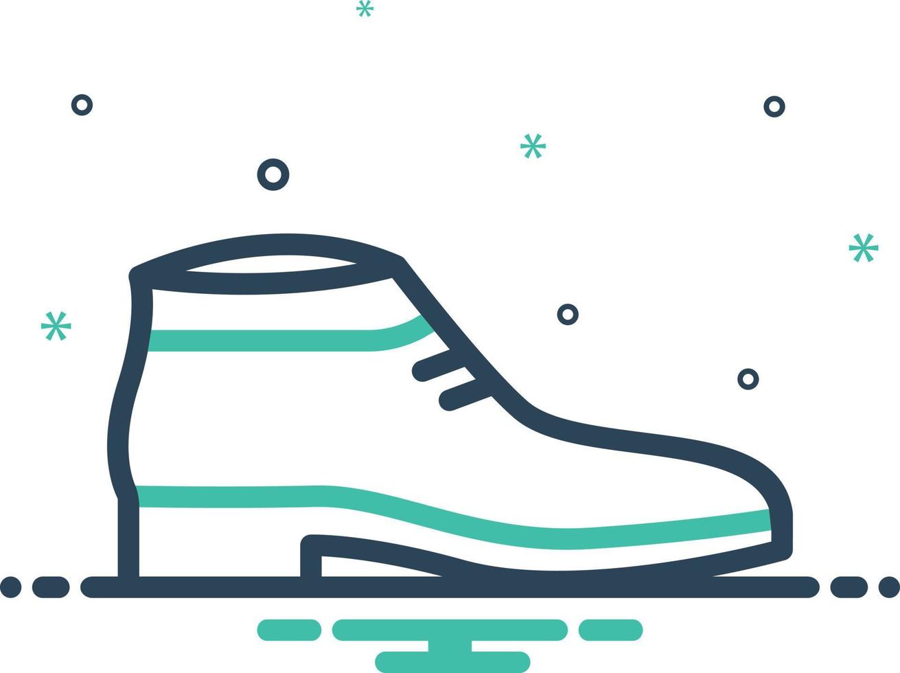 mixpictogram voor schoenen vector