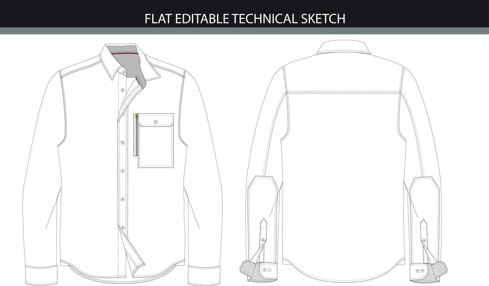 illustratie van een overhemd vector