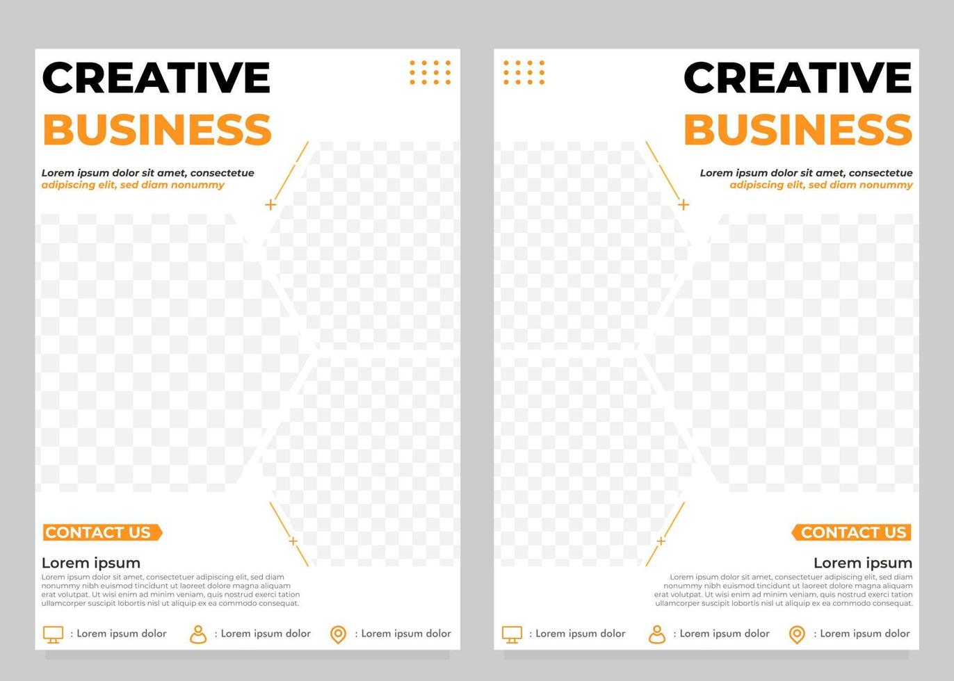 sjabloon voor creatieve zakelijke flyer vector