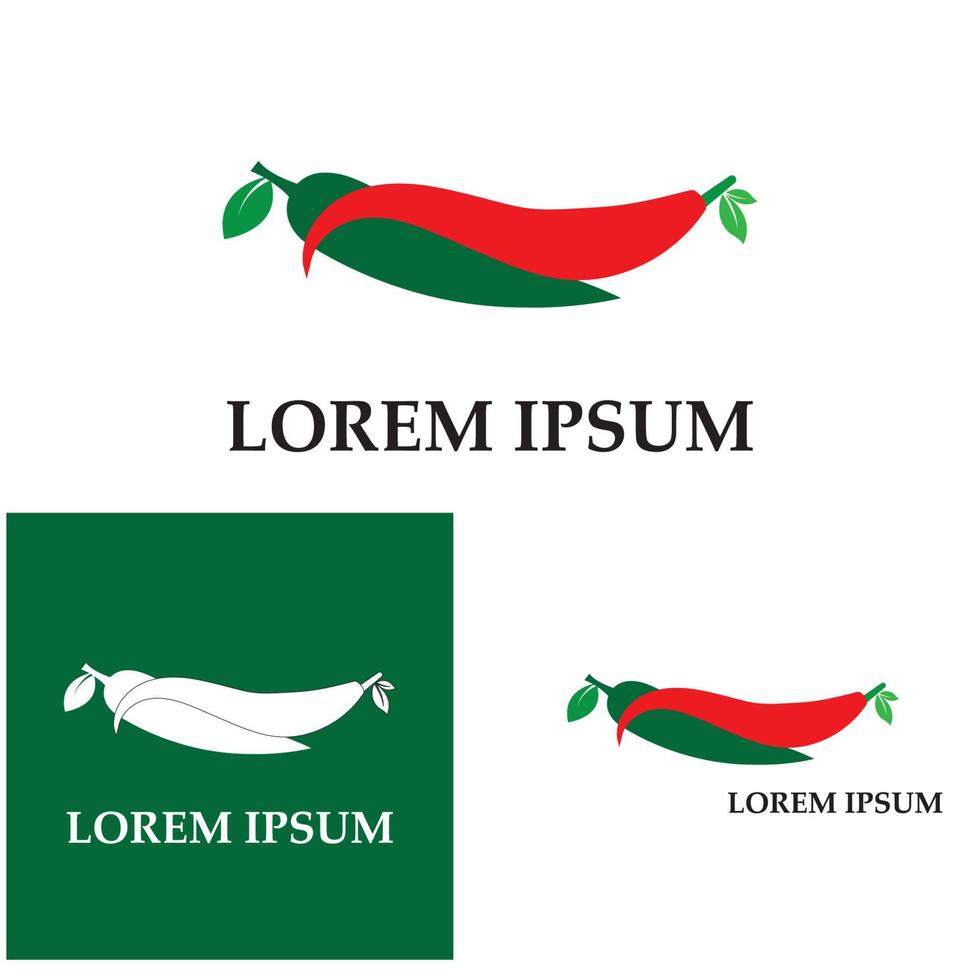 rode hete natuurlijke chili pictogram vectorillustratie vector