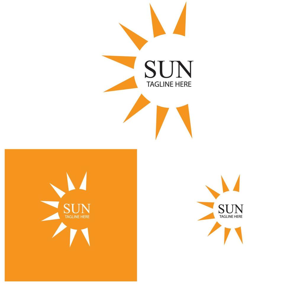 zon vector illustratie pictogram logo sjabloon