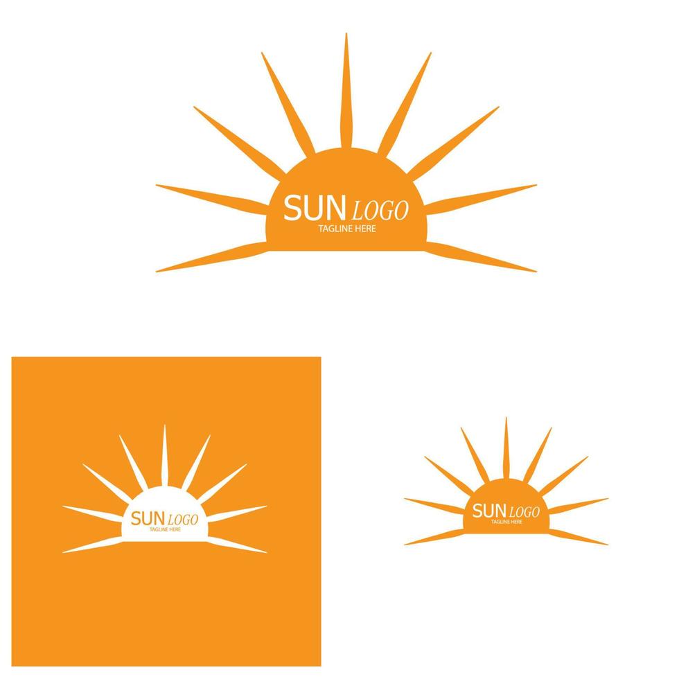 zon vector illustratie pictogram logo sjabloon