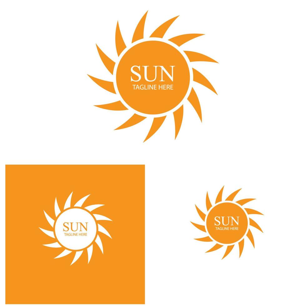 zon vector illustratie pictogram logo sjabloon