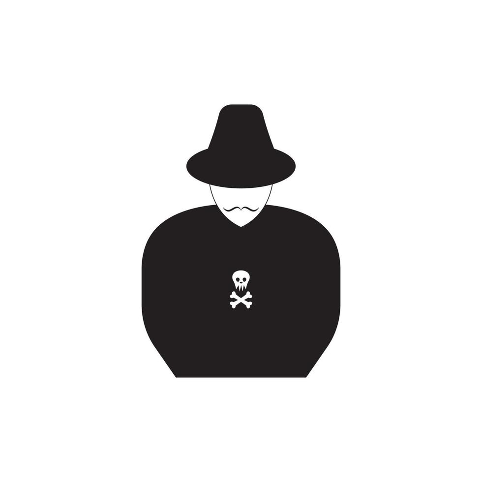 hacker pictogram logo vector achtergrond