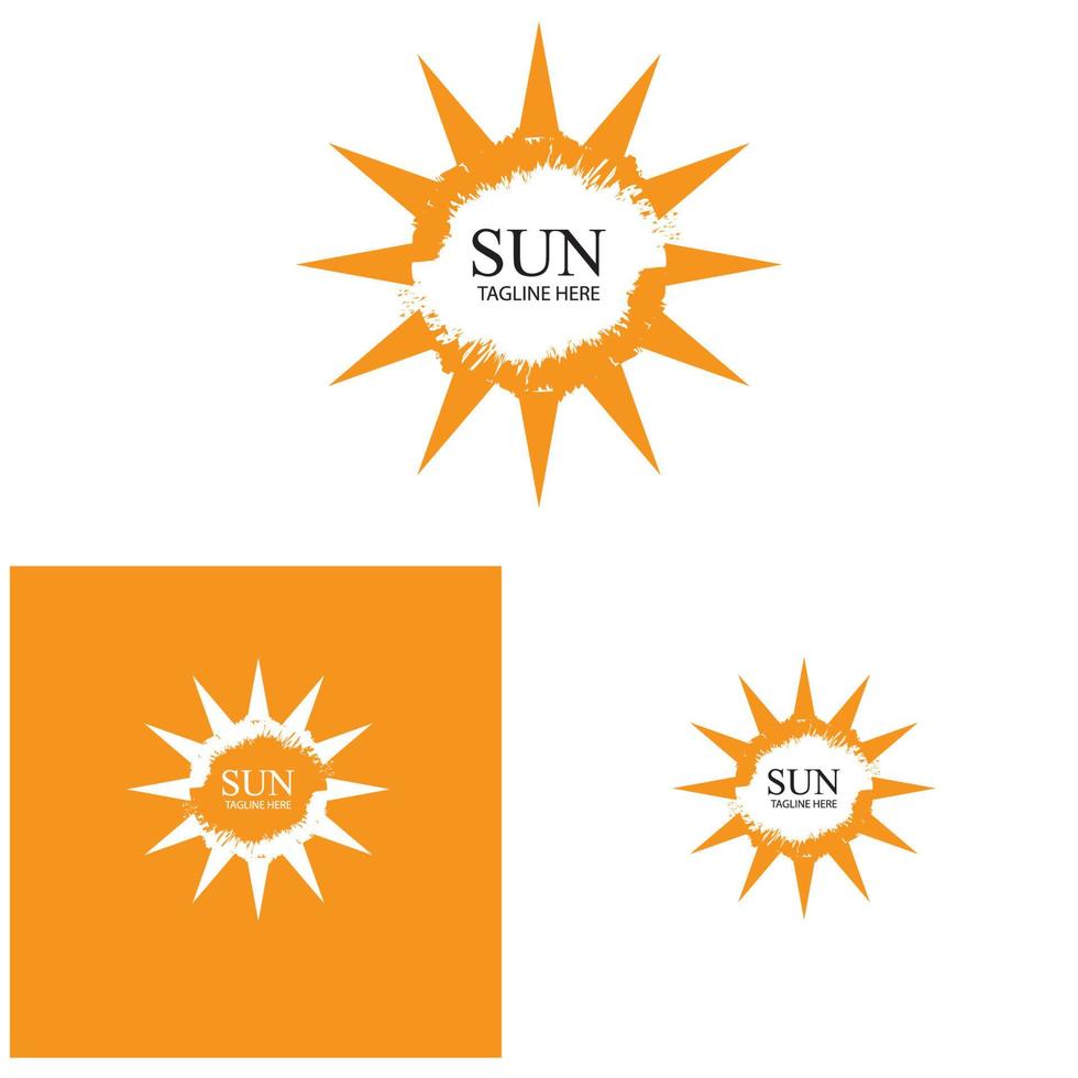 zon vector illustratie pictogram logo sjabloon