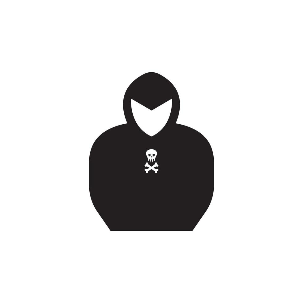 hacker pictogram logo vector achtergrond