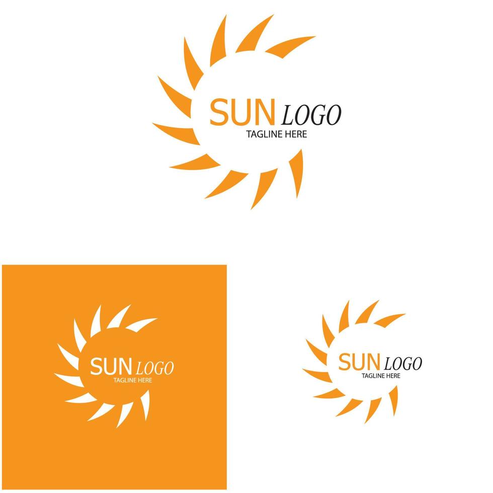 zon vector illustratie pictogram logo sjabloon