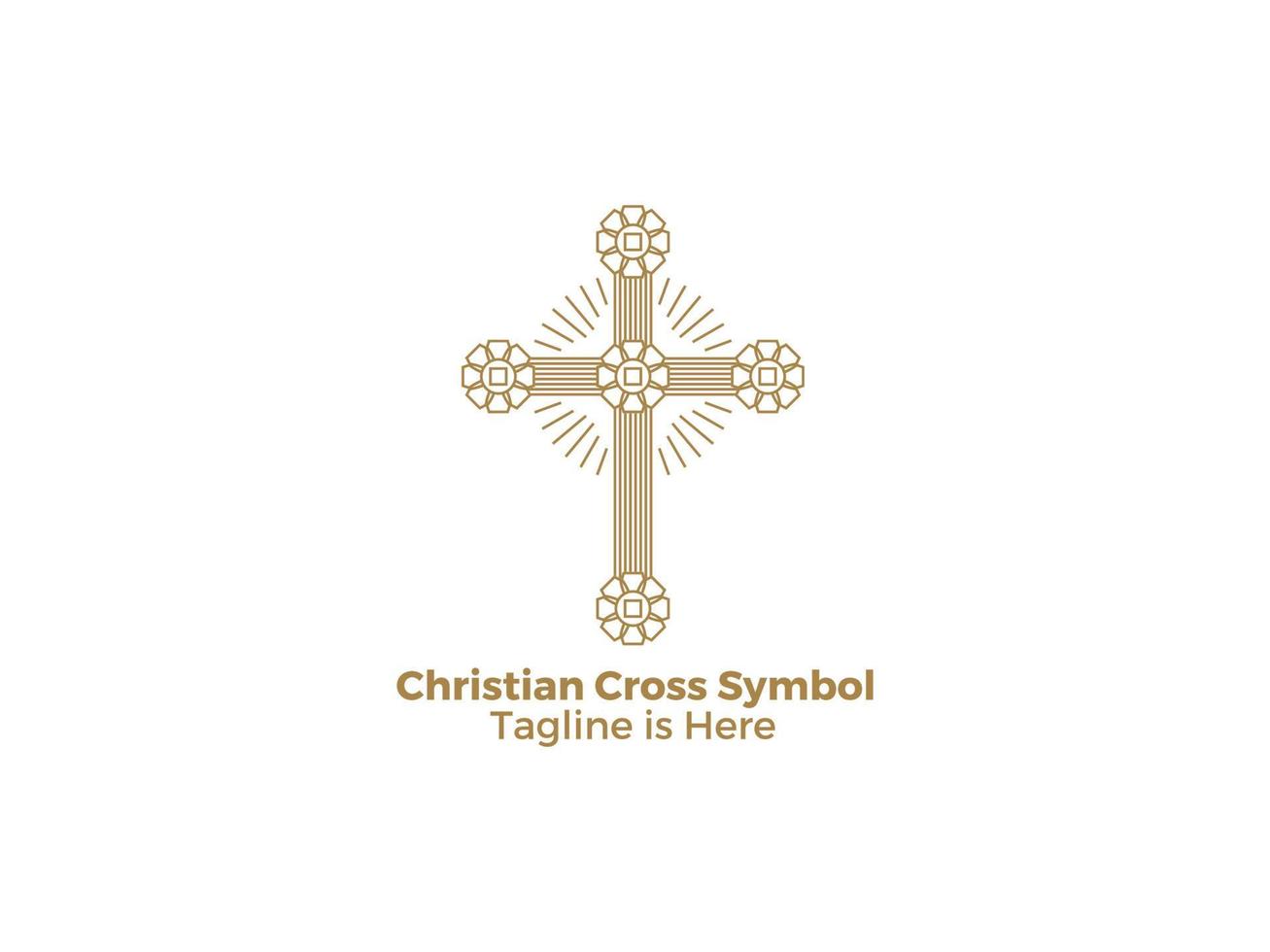 het kruis is een symbool van het katholieke christendom religie de kerk van jezus ontwerp icoon vector