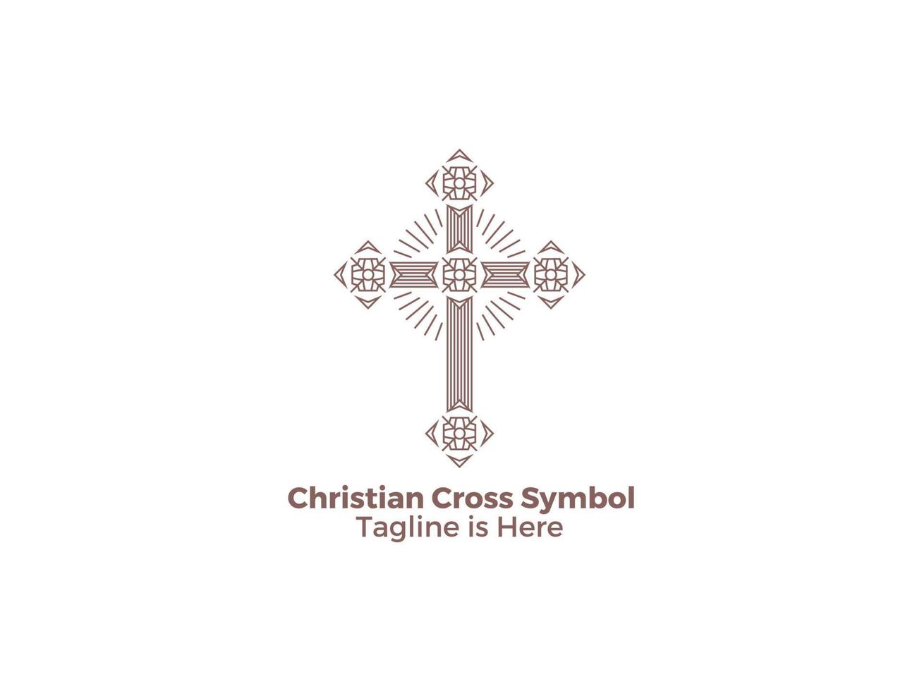 het kruis is een symbool van het christendom katholieke religie de kerk van jezus gratis vectorontwerp vector