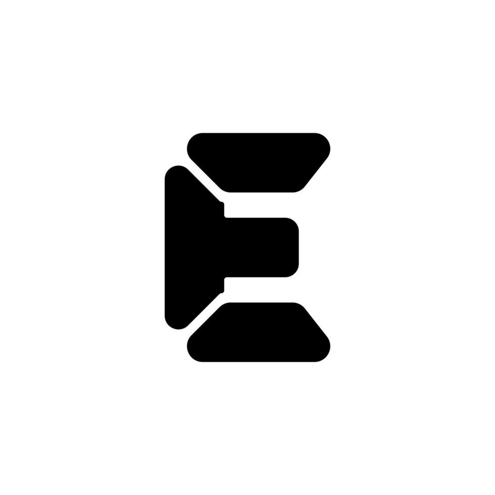 illustratie vectorafbeelding van eenvoudig letter e-logo, geschikt voor bedrijfslogo vector