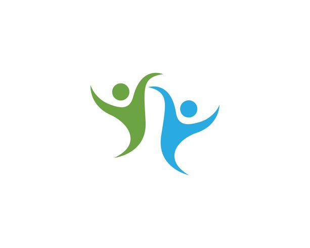 Gezond leven Logo sjabloon vector
