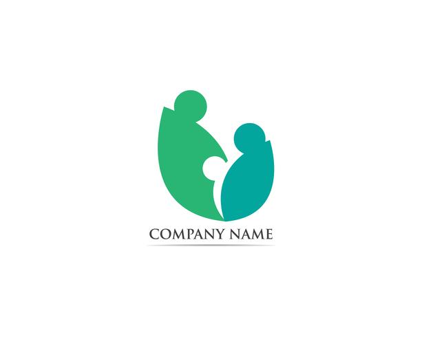 Adoptie logo en symbool vector