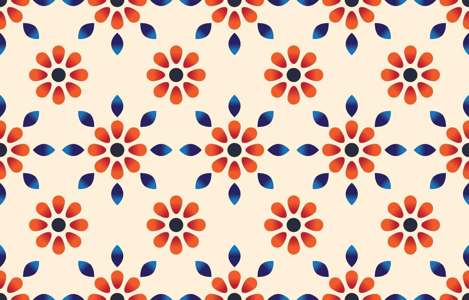 mooie etnische abstracte bloemsierkunst. naadloze bloemenpatroon in tribal, folk borduurwerk, mexicaanse stijl. Azteekse geometrische kunst ornament print. ontwerp voor tapijt, behang, verpakking, stof. vector