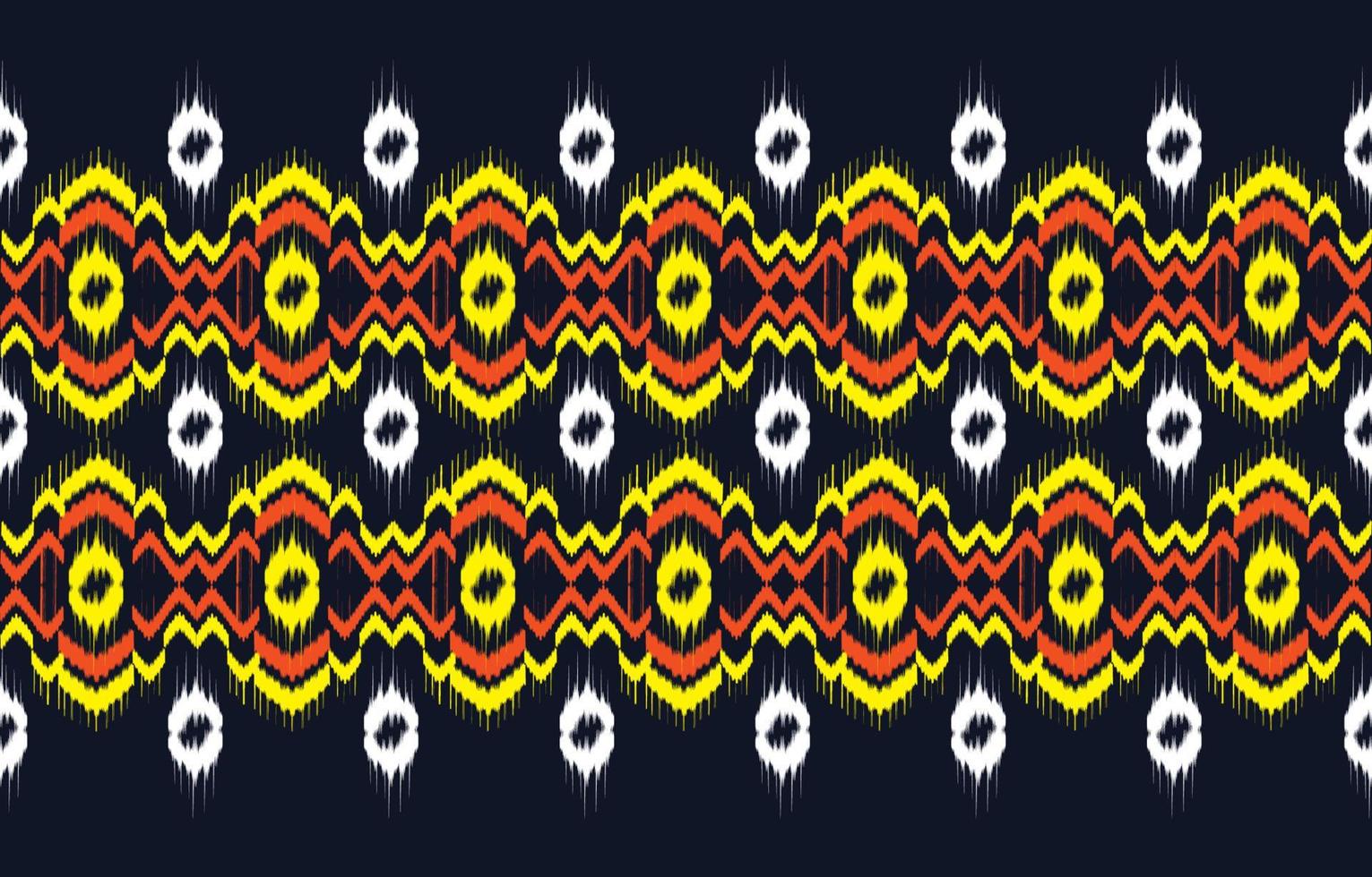 mooi ikat etnisch patroon. naadloos patroon in tribal, volksborduurwerk en Mexicaanse stijl. Azteekse geometrische kunst ornament print. ontwerp voor tapijt, behang, kleding, verpakking, stof, hoes. vector