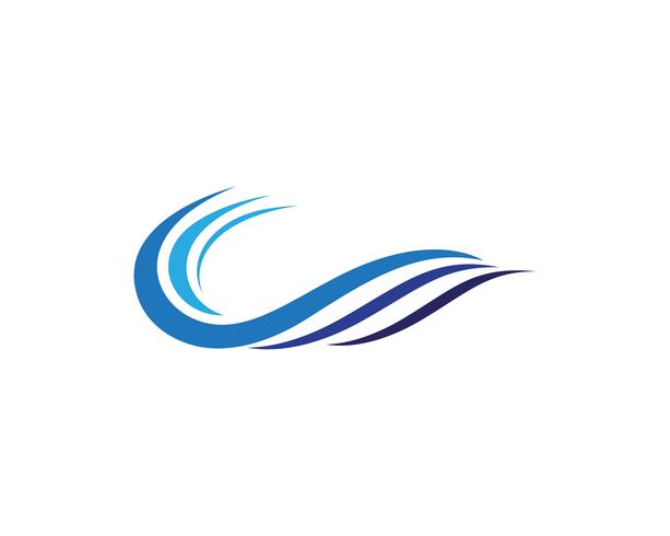 Watergolf Logo Template vector illustratieontwerp