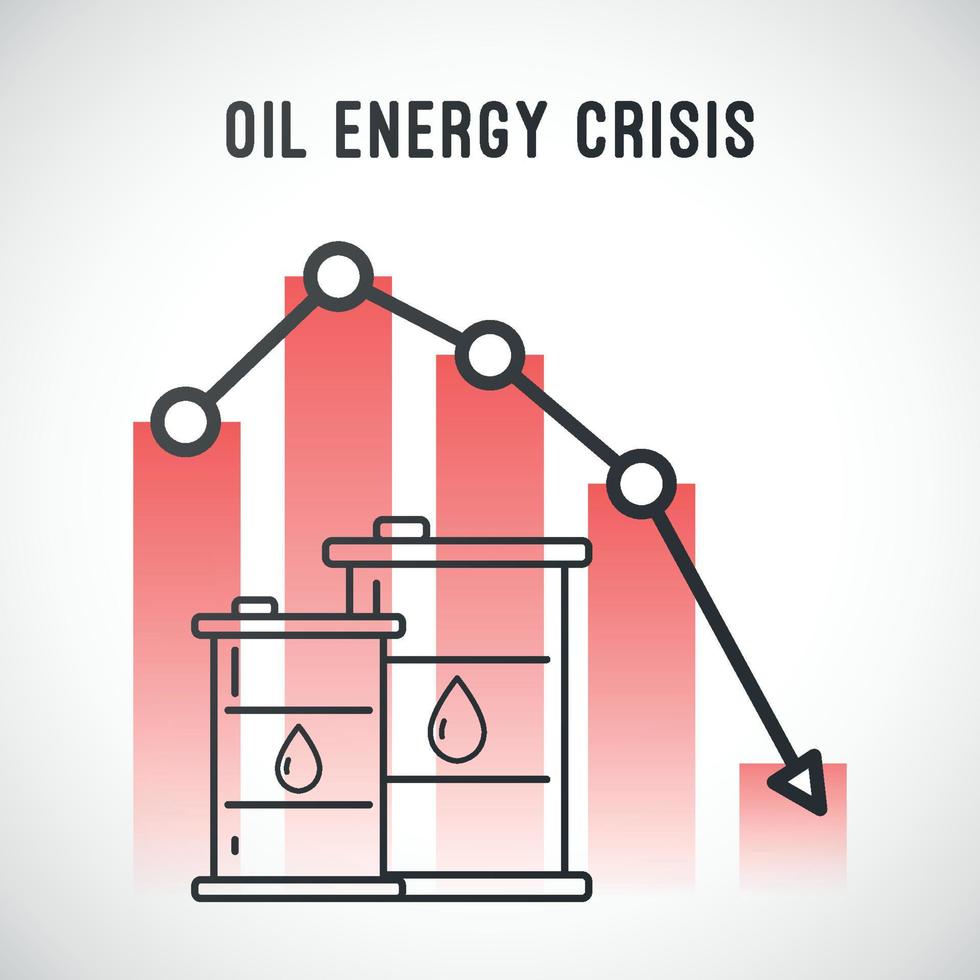 olie-energiecrisis. vector