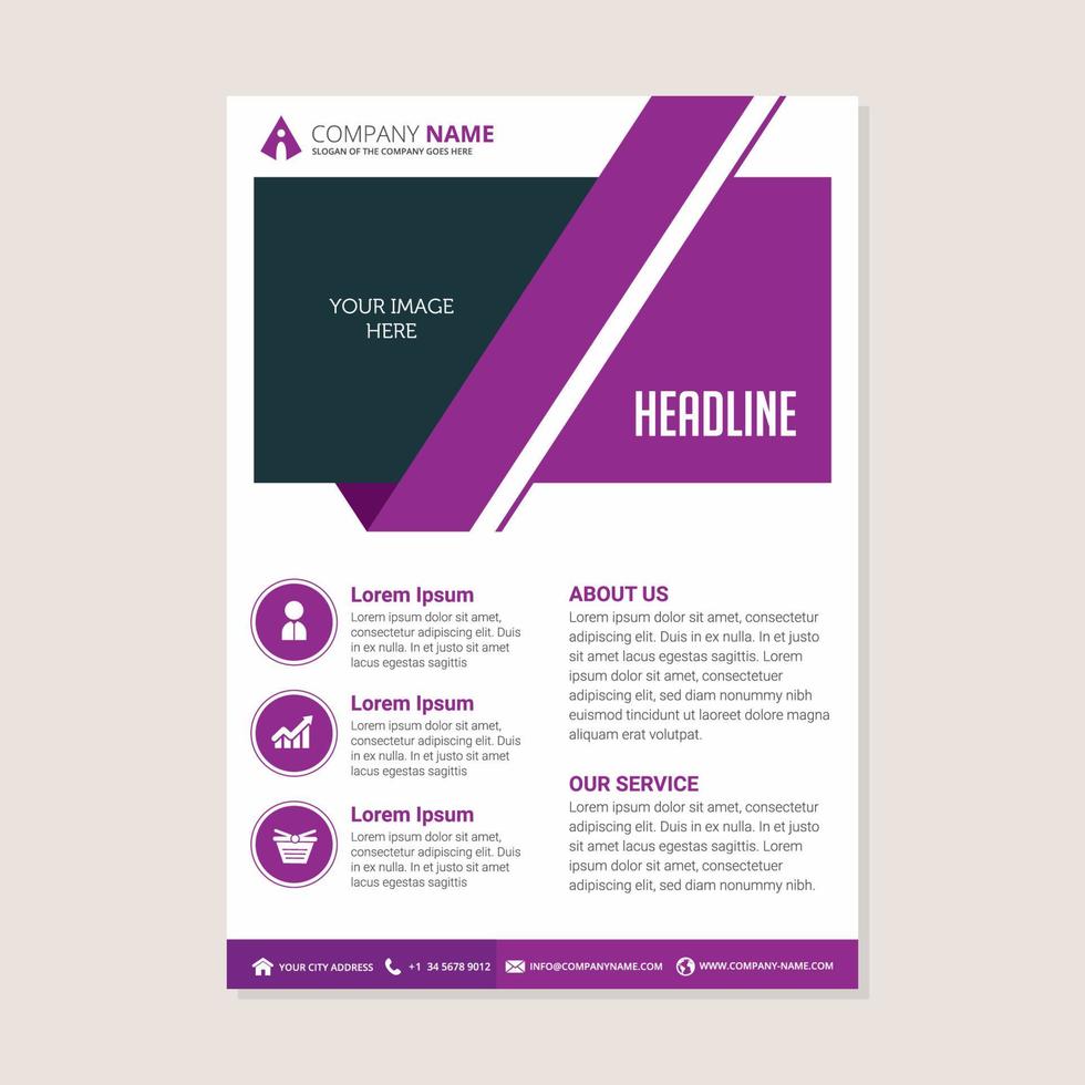 corporate business jaarverslag brochure flyer ontwerp. folder omslag presentatie vector