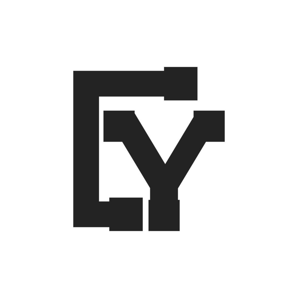 letter y bouwservice en architectuur logo sjabloon illustratie ontwerp vector