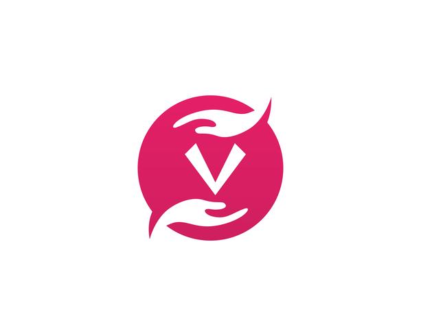 Hand v therapie logo en symbolen sjabloon pictogrammen vector