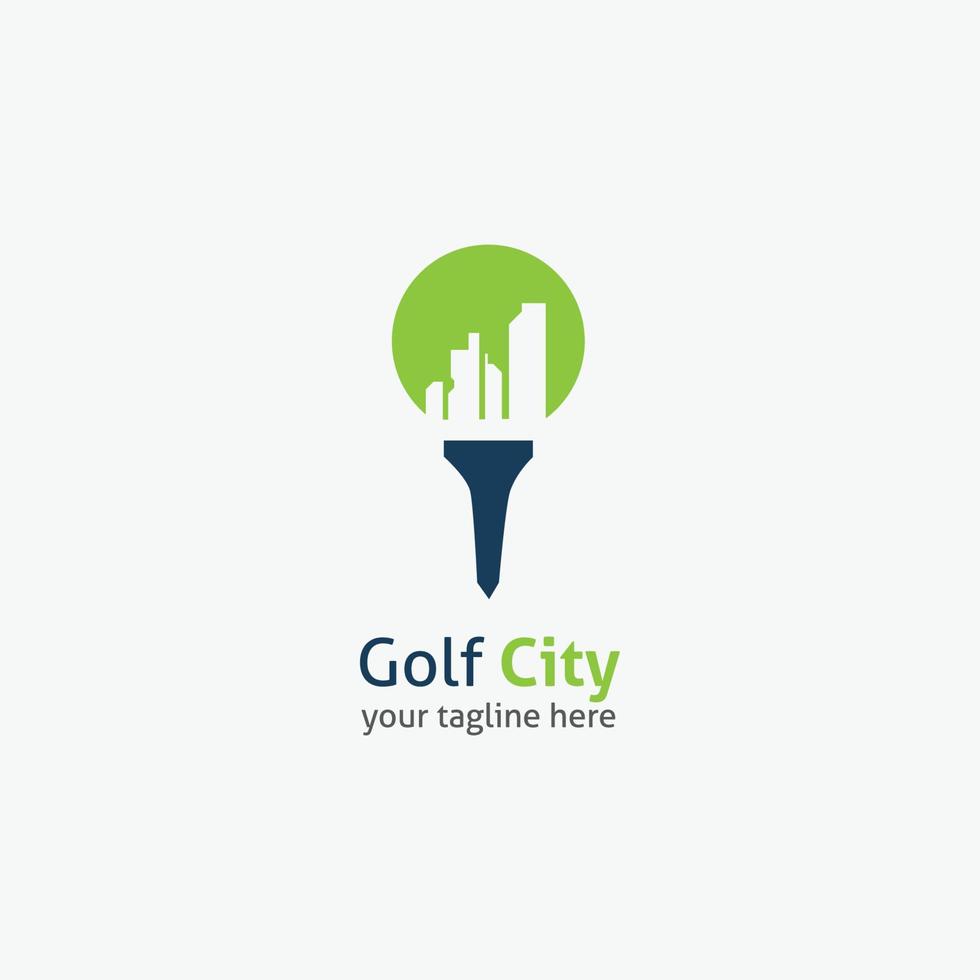 golf logo vector ontwerp illustratie