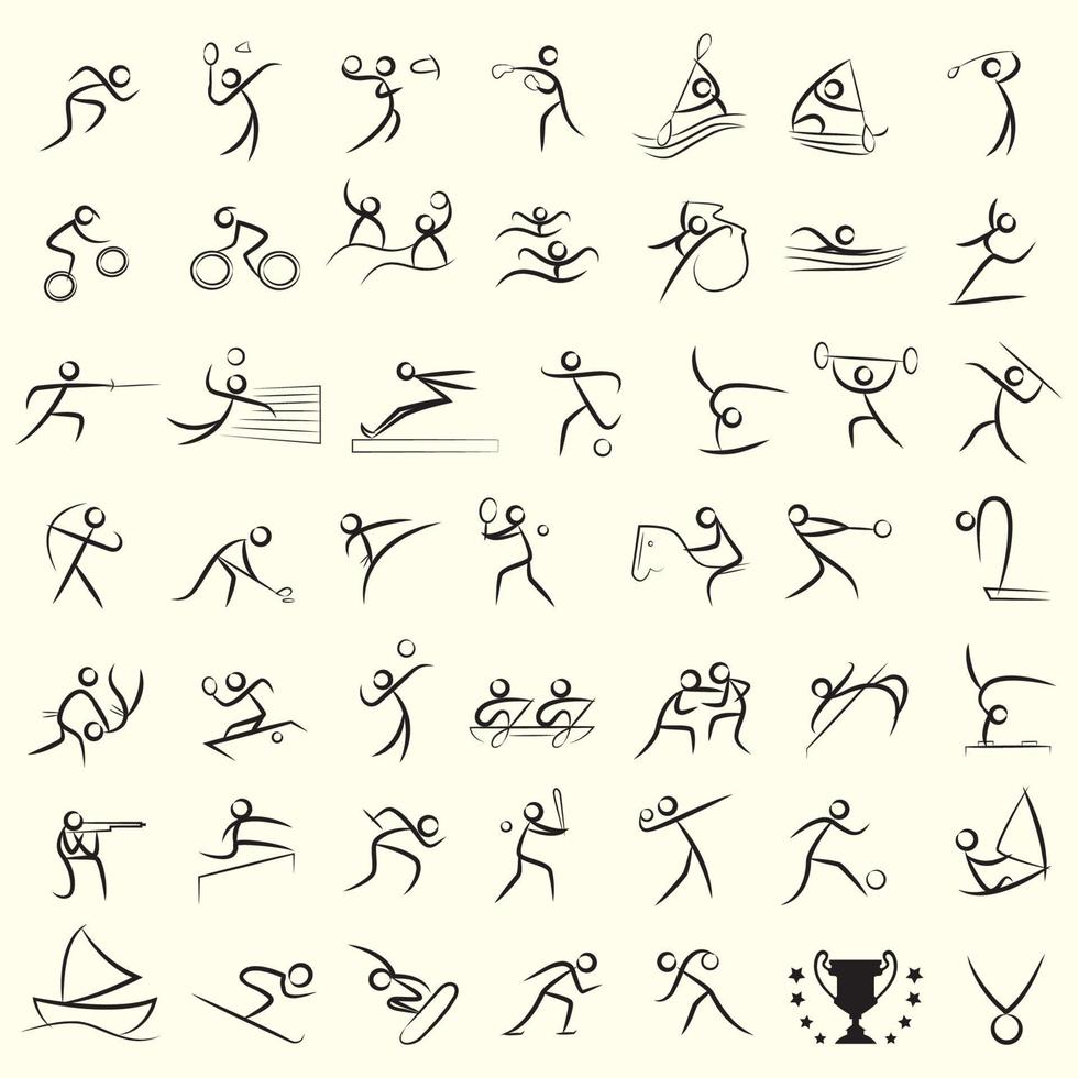 sport pictogram vector ontwerp illustratie