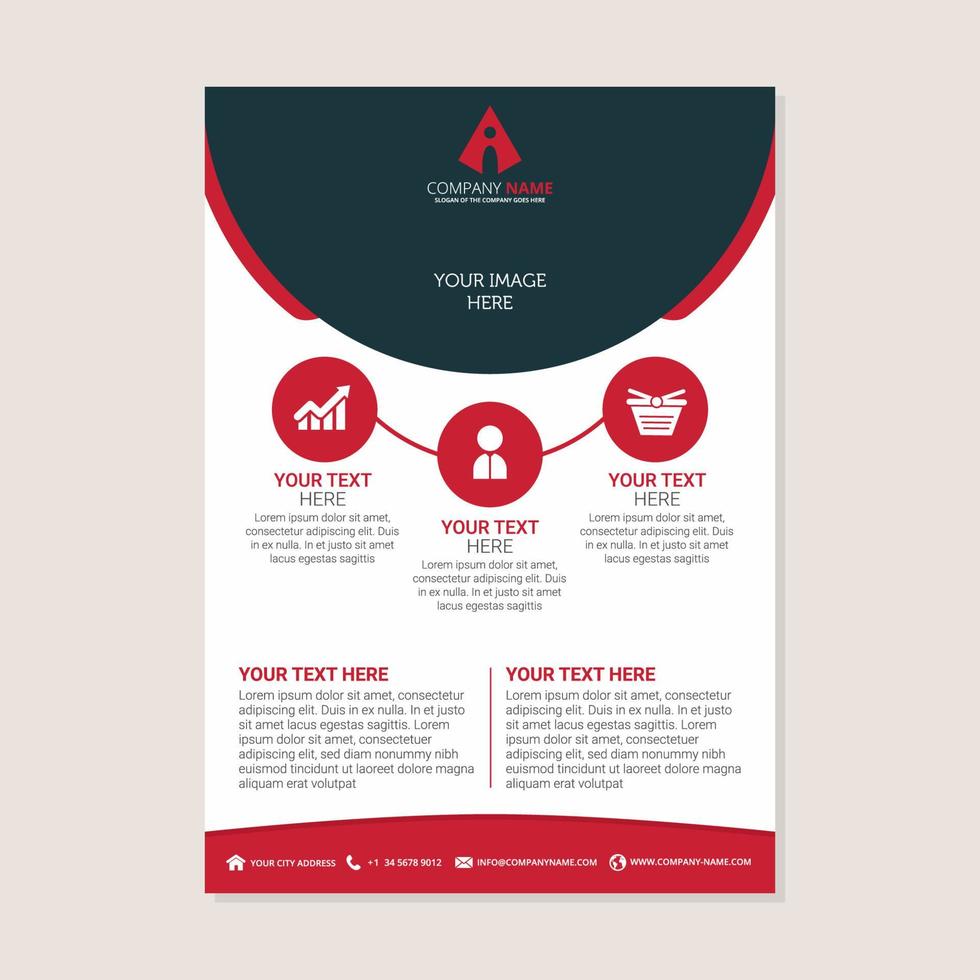 corporate business jaarverslag brochure flyer ontwerp. folder omslag presentatie vector