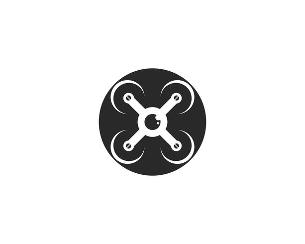 Drone logo en symbool vectorillustratie vector