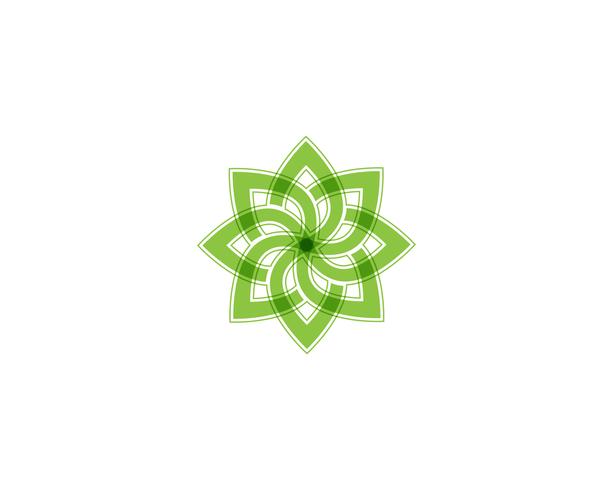 Tree Leaf green Vector icon Illustratie ontwerpsjabloon
