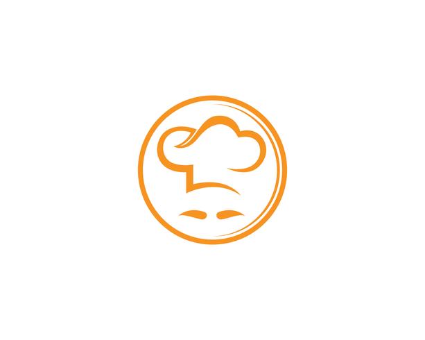 Hoed chef-kok logo en symbolen vector sjabloon