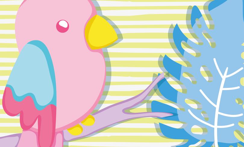 Punchy pastel schattig parrot cartoon vector