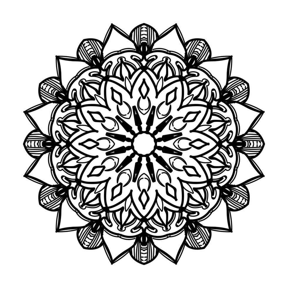 handgetekende mandala. decoratie in etnische oosterse doodle sieraad. vector