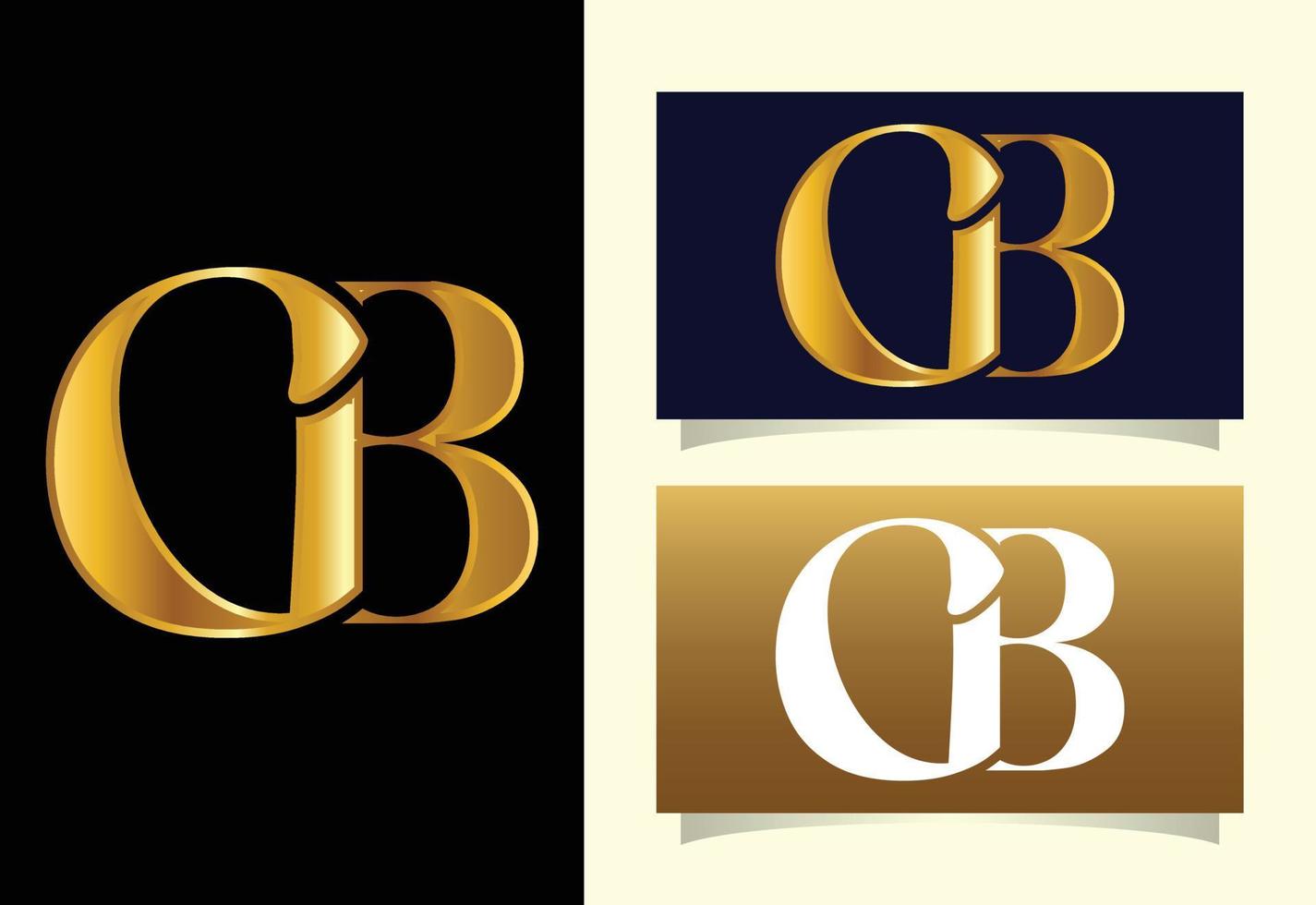 beginletter cb logo ontwerp vector. grafisch alfabetsymbool voor bedrijfsidentiteit vector