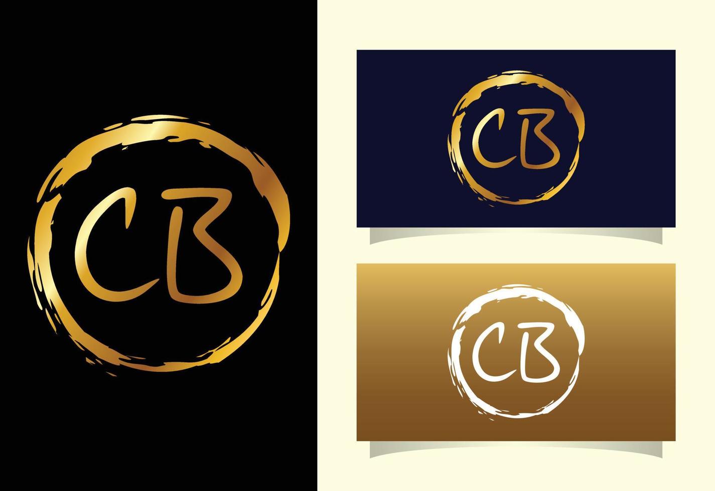 beginletter cb logo ontwerp vector. grafisch alfabetsymbool voor bedrijfsidentiteit vector