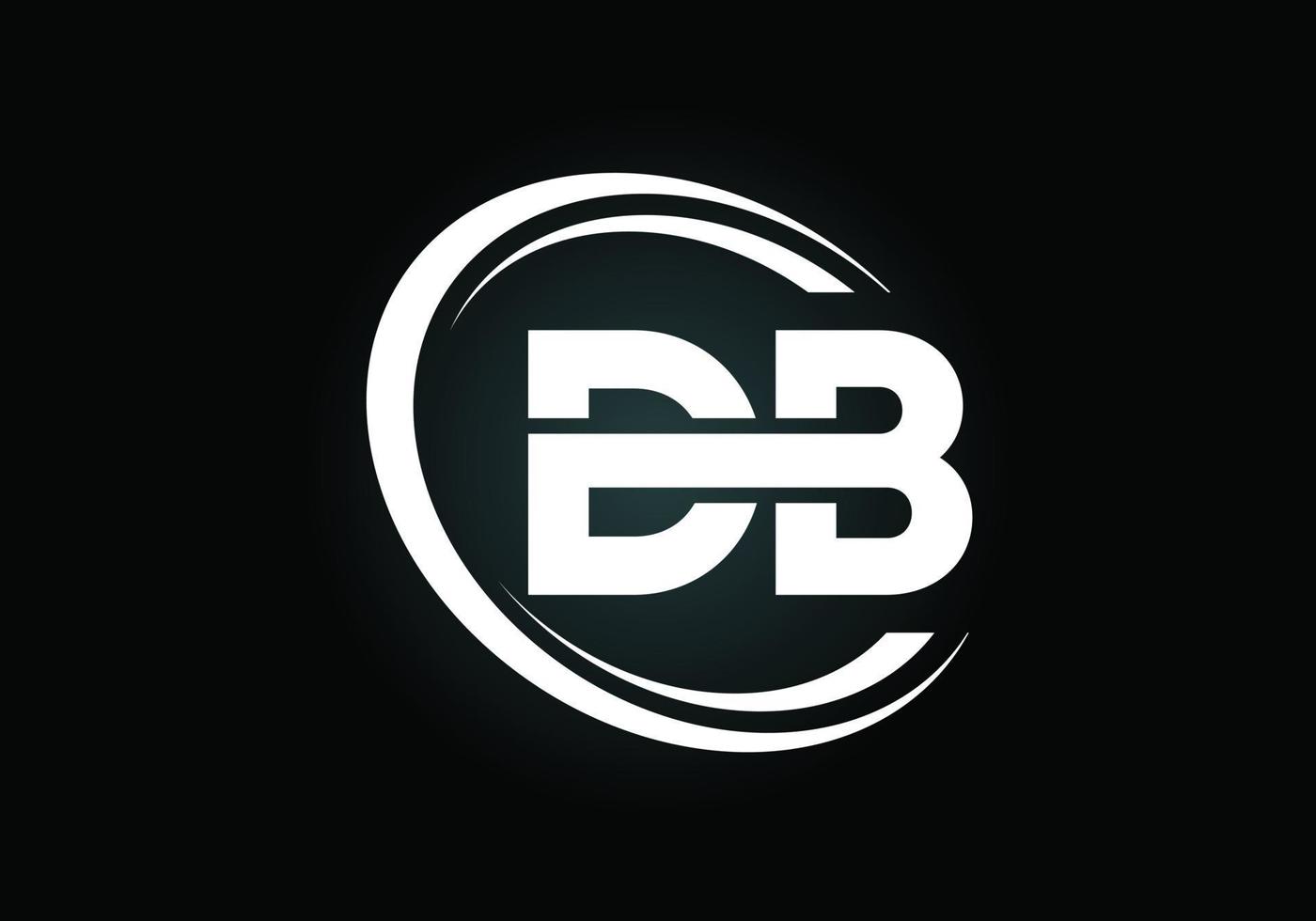 beginletter db logo ontwerp vector. grafisch alfabetsymbool voor bedrijfsidentiteit vector