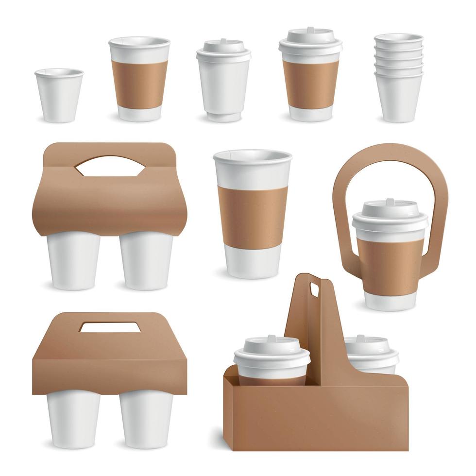 koffiekopjes set vector