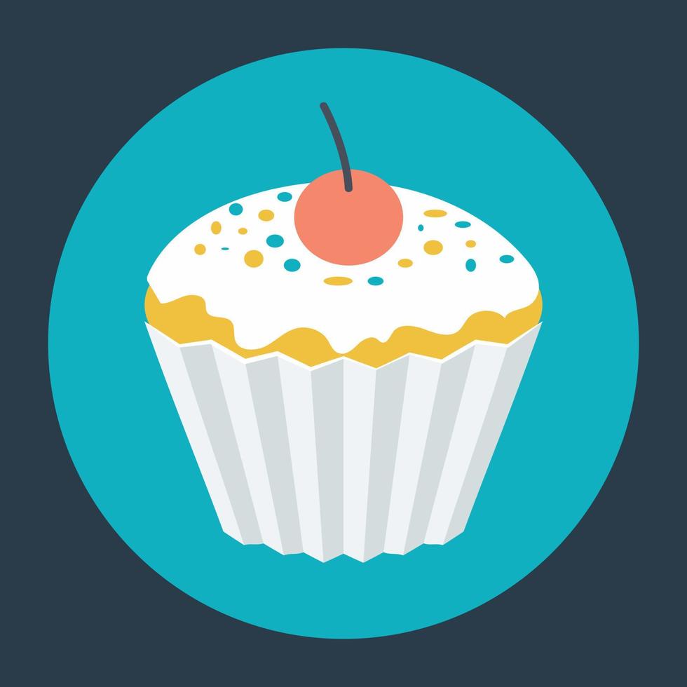 trendy cupcake concepten vector