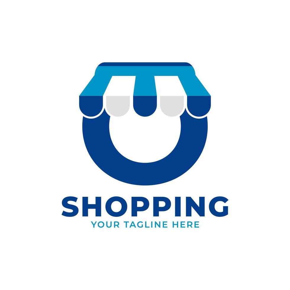 moderne eerste letter o winkel en markt logo vectorillustratie. perfect voor e-commerce, verkoop, korting of winkelwebelement vector