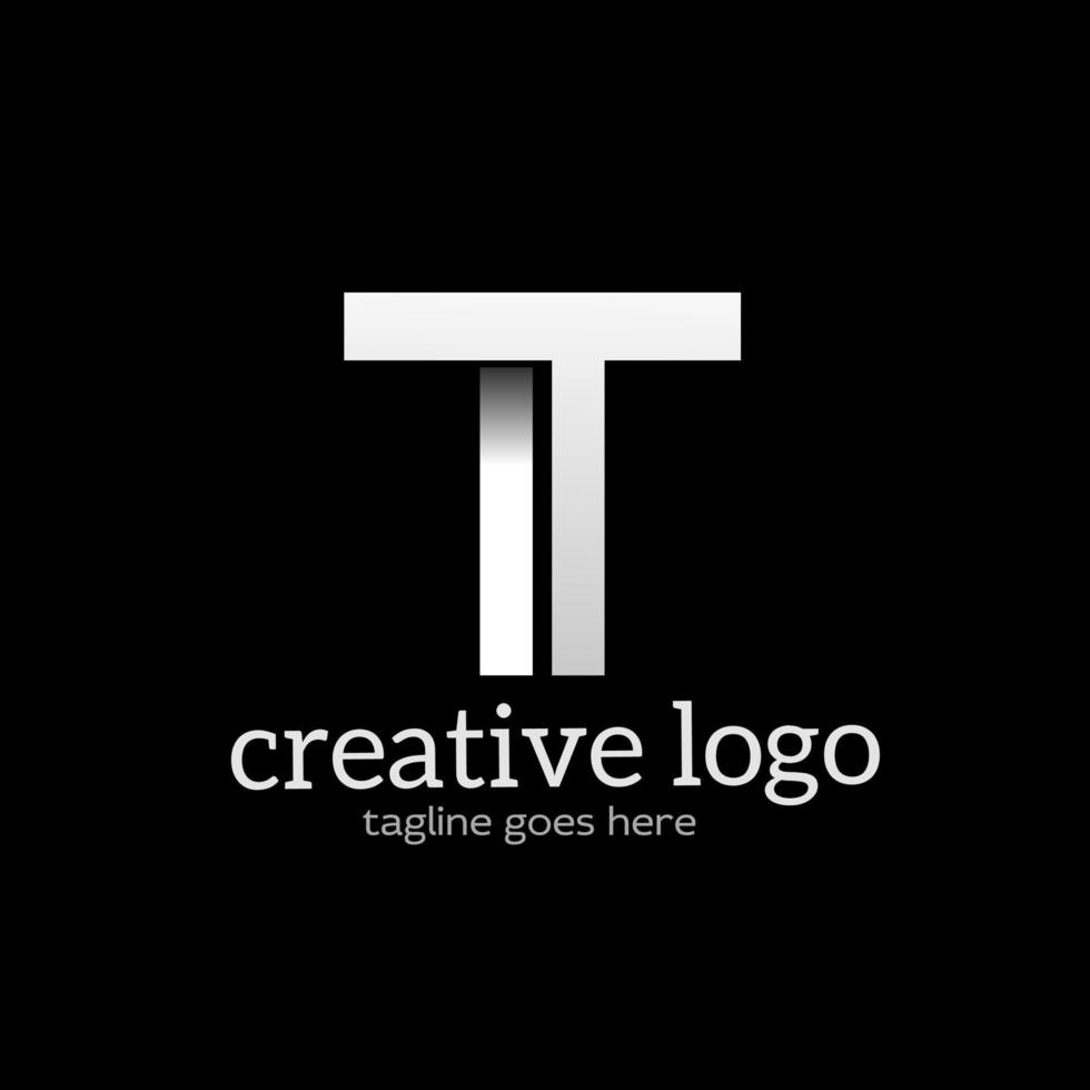 logo monogram initialen letters it vector