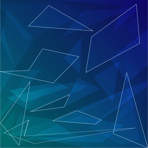 Donkerblauwe abstracte achtergrond met geometrische vormen voor zaken vector