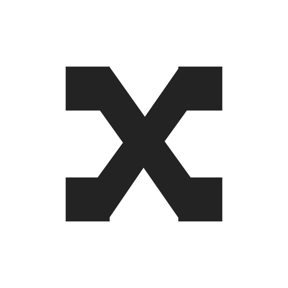 letter x bouwservice en architectuur logo sjabloon illustratie ontwerp vector