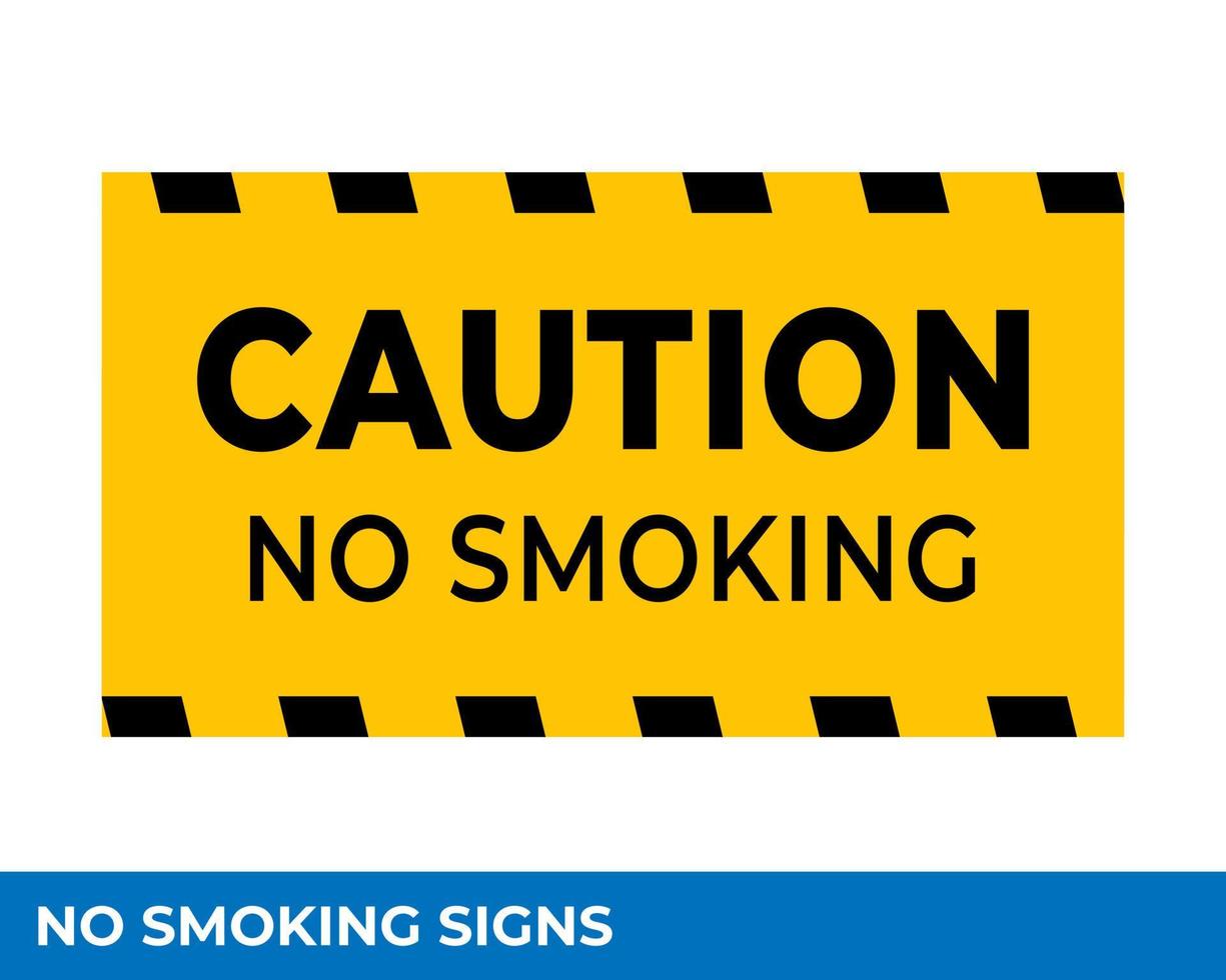 waarschuwingsborden voor rookverboden in vector, gebruiksvriendelijke en print ontwerpsjablonen vector