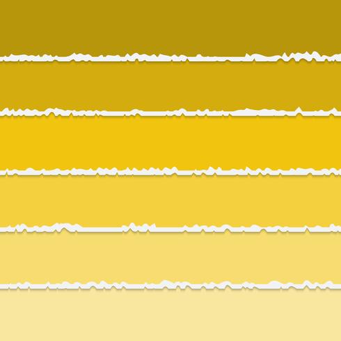 Vectorachtergrond van gele gescheurde document banners met ruimte voor tekst vector