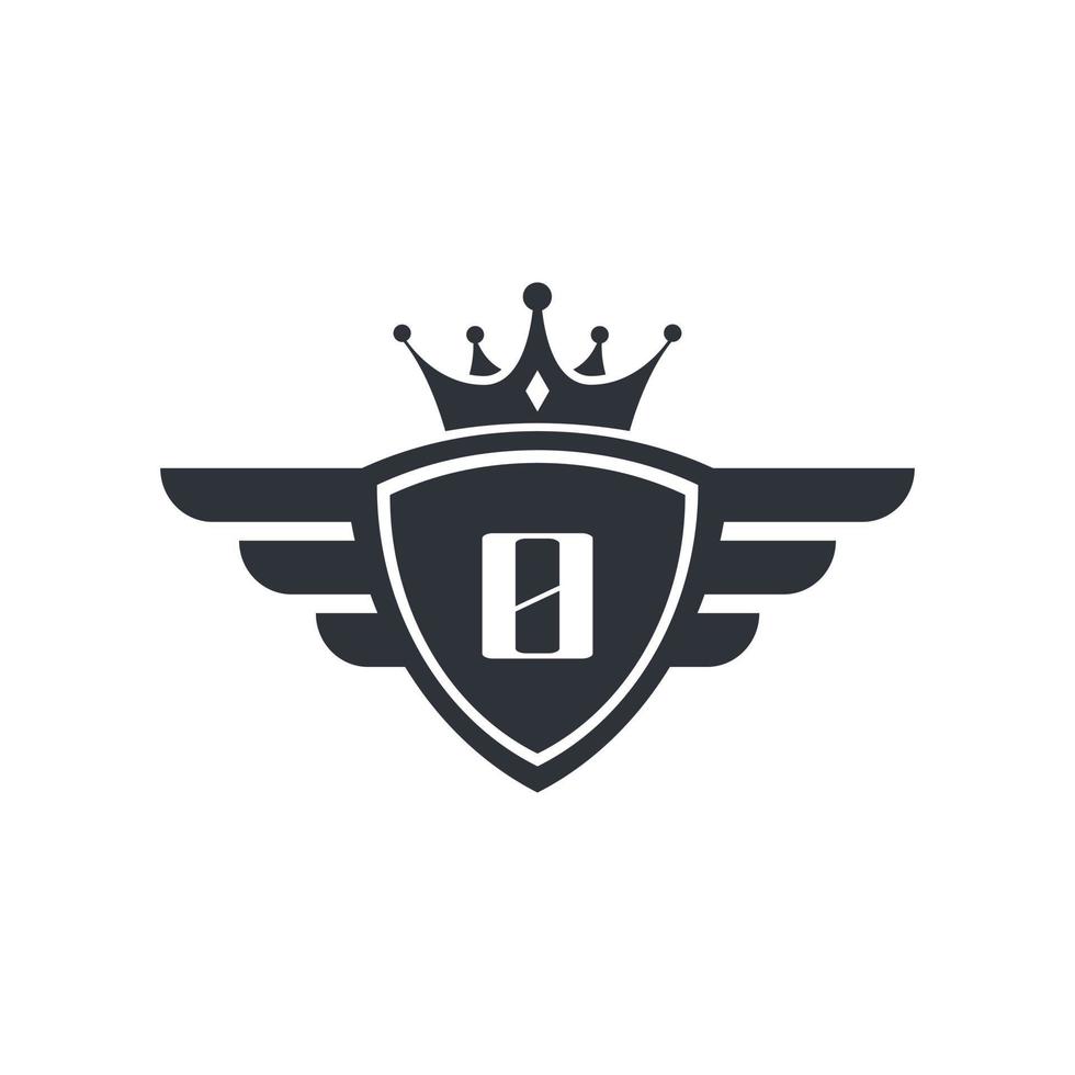 nummer 0 koninklijke sport overwinning embleem logo ontwerp inspiratie vector