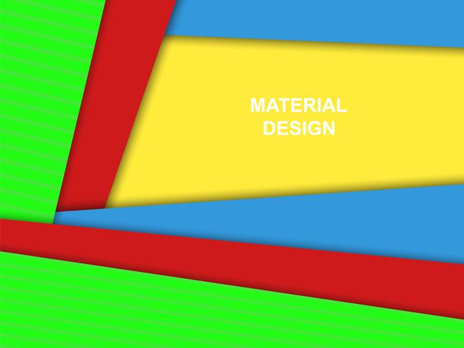 Materiële ontwerp vectorachtergrond, heldere kleuren vector
