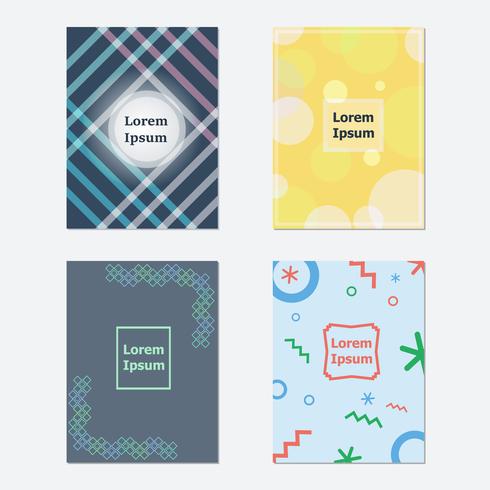 Covers met geometrisch ontwerp vector